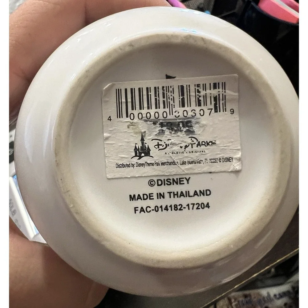 Disney Parks Coffee/Tea Cup/Mug Castle w/Cartoon Peter Pan & Tinkerbell NWT - Picture 4 of 4